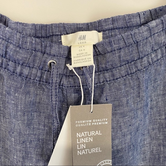 NWT H&M 100% linen pants - Picture 3 of 4